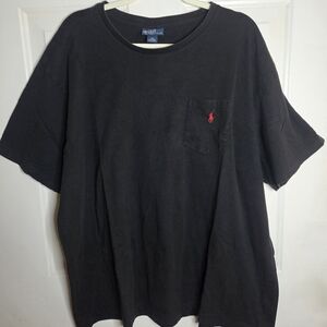Polo Ralph Lauren Mens Black Crewneck Pocket Tee T-Shirt XXL